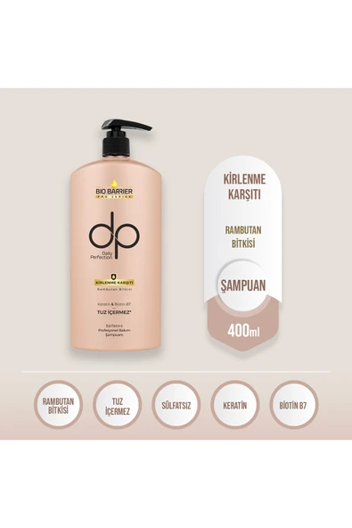 Dp Daily Perfection Bio Barrier Kirlenme Karşıtı Şampuan 400 ml ürün görseli 1