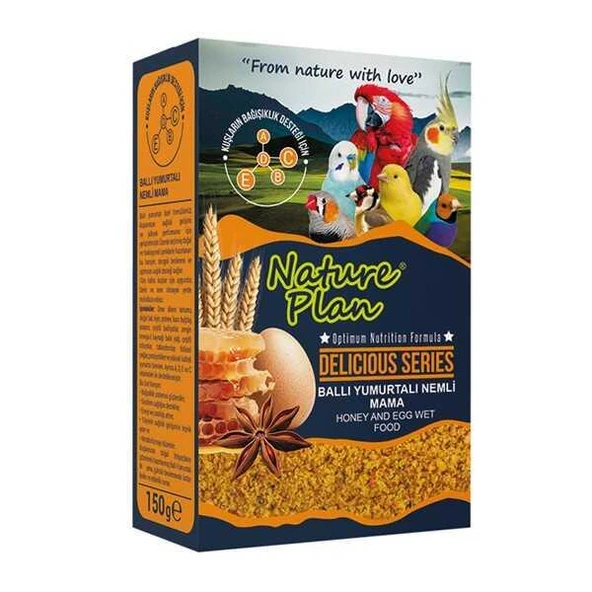 Nature Plan Delicious Ballı Yumurtalı Kuş Maması 150 gr ürün görseli 1