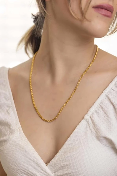 Yiğitbaşı Gold 22 Ayar Halat Kolye ürün görseli 1