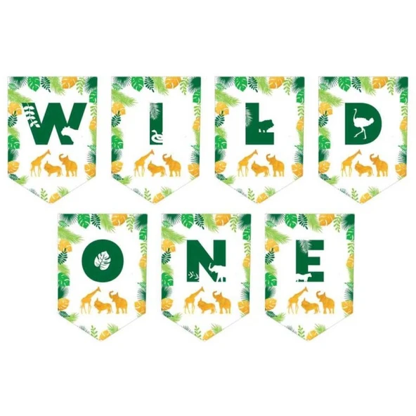 One 1 Yaş Safari Yeşil Banner ürün görseli 1