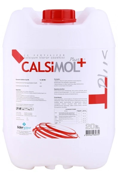 BAHÇE TARIM ÜRÜNLERİ 20 Litre - Calsimol Plus Sıvı Tarım Kireci ürün görseli 1