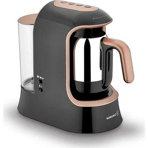 KORKMAZ A862-02 KAHVEKOLİK AQUA KAHVE MAKİNASI SİYAH ROSAGOLD ürün görseli 1