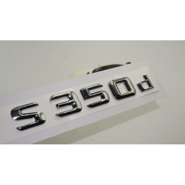 S350d Bagaj Krom Metal 3M 3D Yazı Logo ürün görseli 1