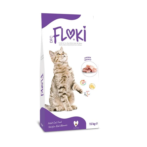 Floki Tavuklu Yetişkin Kedi Maması 15 Kg ürün görseli 1