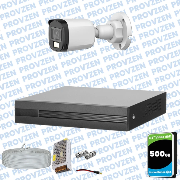 Provzen Dahua 1 Kameralı Full HD Fullcolor Mikrofonlu Güvenlik Kamerası ürün görseli 1
