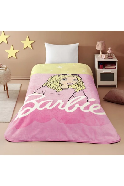 Lisanslı Barbie Malibu Tek Kişilik Battaniye ürün görseli 1