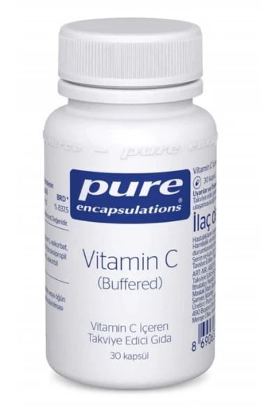 Pure Vitamin C Buffered 670 mg 30 Kapsül ürün görseli 1