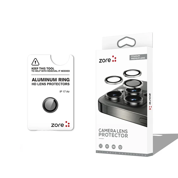 Apple iPhone 17 Air Uyumlu Premium Safir Parmak İzi Bırakmayan Anti-Reflective CL-12 Kamera Lens Koruyucu ürün görseli 1