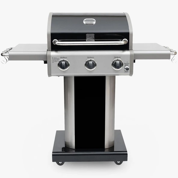 Kenmore PG-4030400LN-BK Gazlı 3 Ocaklı Barbekü - İnox ürün görseli 1