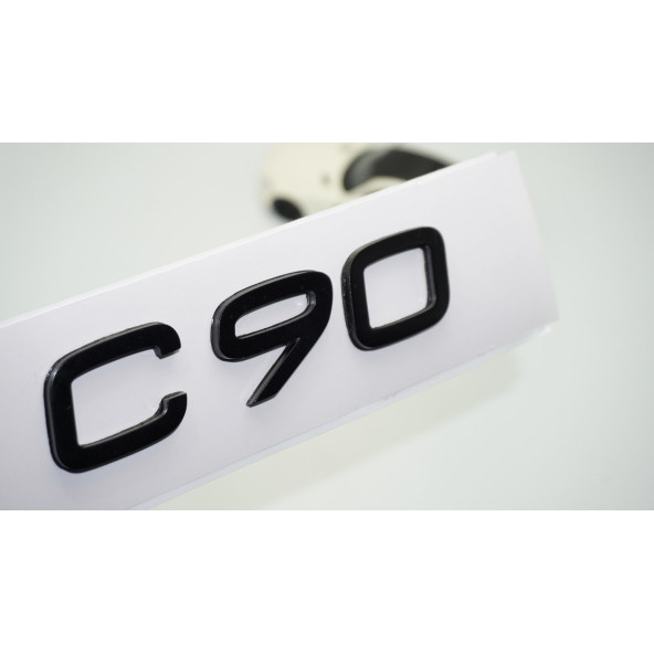 DK Tuning C90 Siyah ABS 3M 3D Bagaj Yazı Logo Volvo İle Uyumlu ürün görseli 1