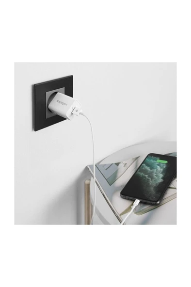 Spigen Essential 12w Hızlı Şarj Cihazı Ip (INTELLİGENT POWER TECHNOLOGY) Duvar Şarjı F110 000ca26331 ürün görseli 1