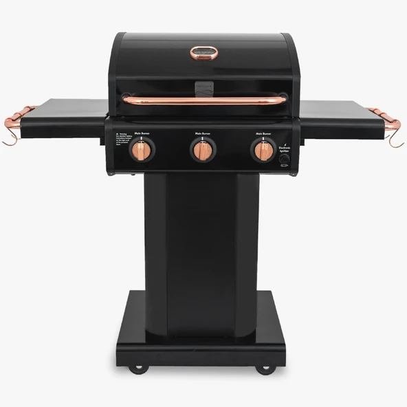 Kenmore PG-4030400LN-BC Gazlı 3 Ocaklı Barbekü - Siyah ürün görseli 1