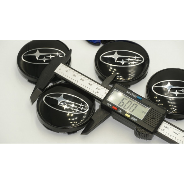 Subaru Jant Göbeği Kapak Seti 60mm - Resim 4