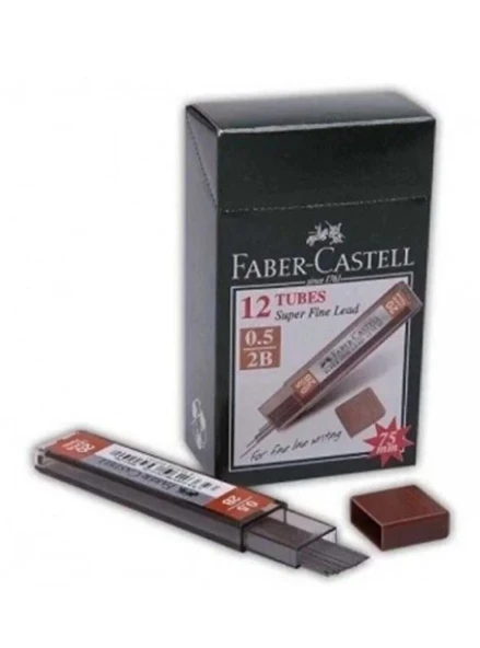 Faber-castell Super Fine Min Kalem Uçu Siyah 0.5 Mm 2b ×12 Adet ürün görseli 1