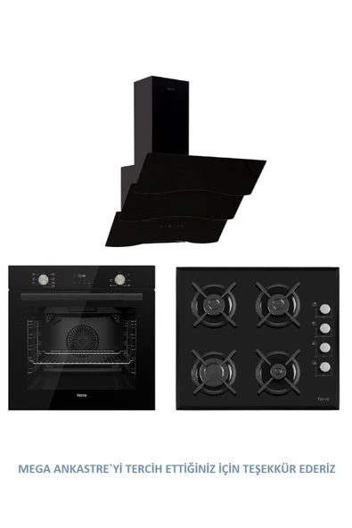 Ferre Lüx Flowart MEGA ANKASTRE SET ( D023 - 1140 - Qms63cs ) ürün görseli 1