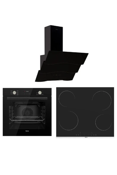 Ferre VİTRO SERİSİ MEGA ANKASTRE SET (QMS63CS/MS261/D023) ürün görseli 1