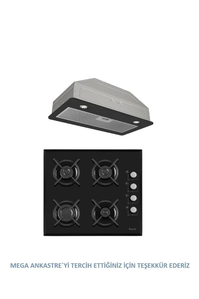 Ferre GLİNE SERİSİ GÖMME ASPİRAÖR MEGA ANKASTRE SET(D050+1140) ürün görseli 1