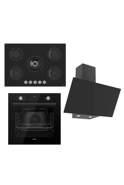 Ferre Flowart Serisi Siyah Set (rs035+ Qms63cs +d077 ) ürün görseli 1