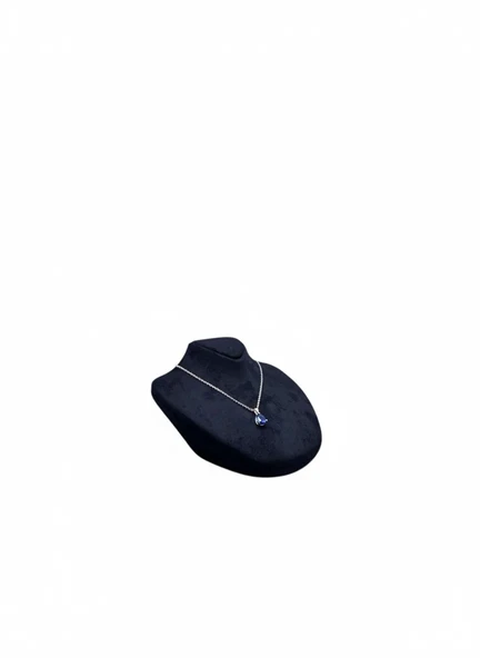 Yerde Model Sardunya Kumaş Lacivert Renk Boy 19 cm En 16 cm Kolye Takı Mankeni ürün görseli 1