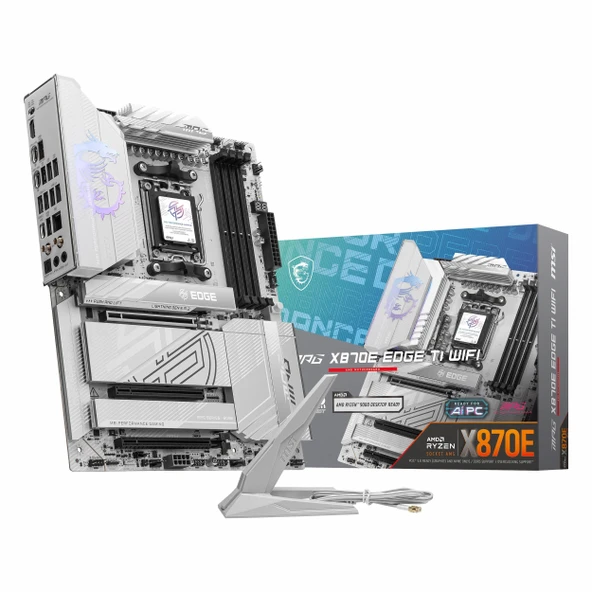 MSI MPG X870E Edge Ti WiFi DDR5 (8600MHz)OC M.2 HDMI/USB-C PCIe 5.0 AM5 ATX Anakart ürün görseli 1