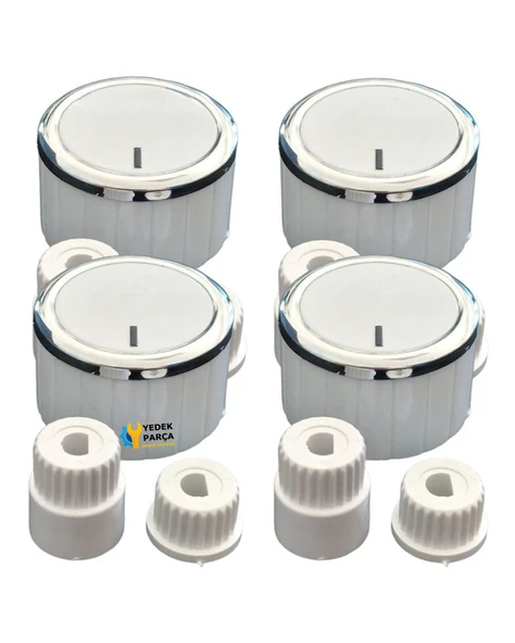 Qcooker Düğme 4 lü Takımı Ankastre Set Üstü Ocak Düğmesi ürün görseli 1