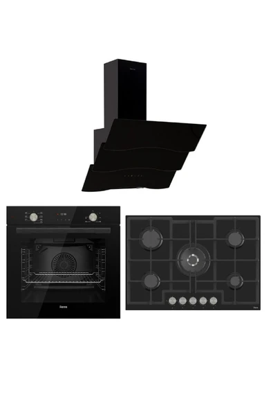 Ferre Flowart Serisi Mega Ankastre Set (qms63cs/ed035/d023) ürün görseli 1