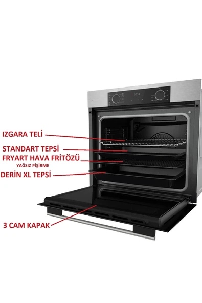 Ferre VİTRO SERİSİ MEGA ANKASTRE SET (XE63MI/MS261/D023) - Resim 2