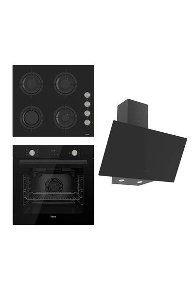Ferre Flowart Serisi Siyah Set (cs205 + Qms63cs +d077 ) ürün görseli 1