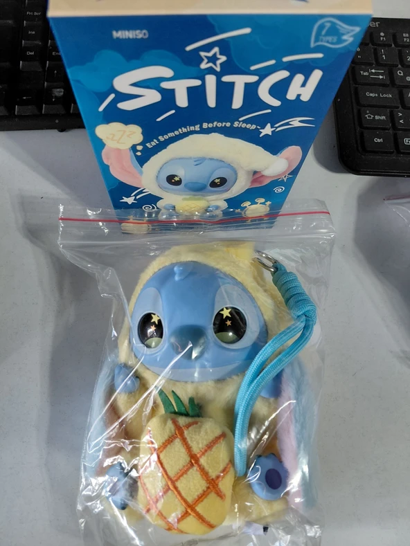 ASLANTİC STİTCH PELUŞ OYUNCAK ÇANTA SÜSÜ SARI ürün görseli 1