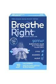 Breathe Right Burun Bandı Şeffaf Küçük & Orta 10'lu ürün görseli 1