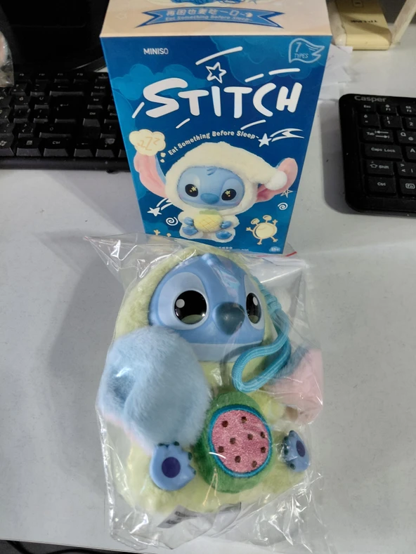 ASLANTİC STİTCH PELUŞ OYUNCAK ÇANTA SÜSÜ YEŞİL ürün görseli 1
