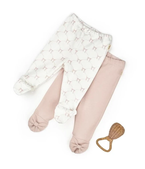 Bebek 2li Patikli Pantalon %100 Organik Pamuk , Bebek - Yenidoğan- csy8142 ürün görseli 1
