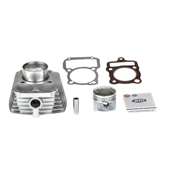 Cg 125 Silindir Piston Seti 56.5 mm 15 Perno Gri ürün görseli 1