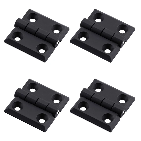 Plastik 40x40 mm Yaprak Menteşe 4 ADET SET Dayanıklı Dolap Çekmece Kapak Mobilya Menteşe Küçük ürün görseli 1