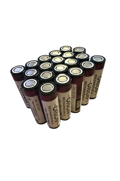Orion 18650 3.7V 2600 mAh 3C Li-ion Pil - 20 ADET ürün görseli 1