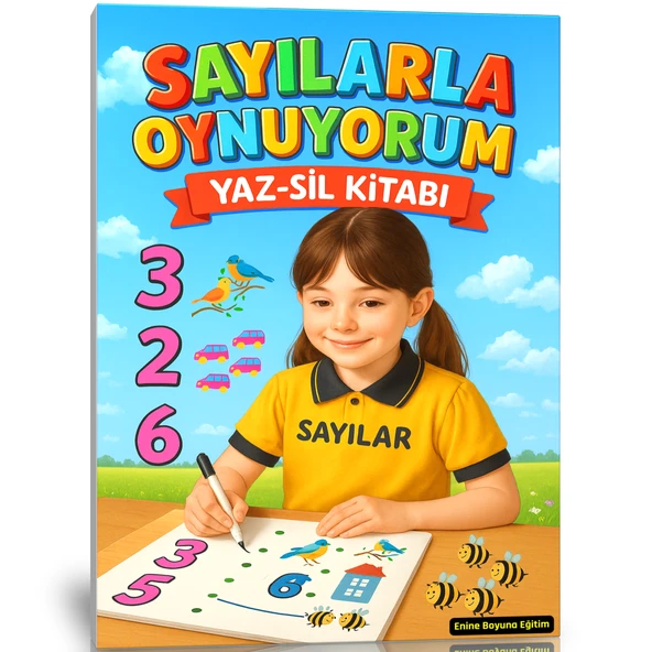 Okul Öncesi Sayılarla Oynuyorum YAZ SİL Kitabı ürün görseli 1