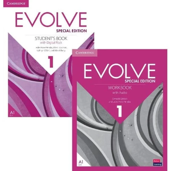 Evolve 1 Student's Book and Workbook ( Downloadable CD li versiyon – Online KOD YOKTUR ) ürün görseli 1