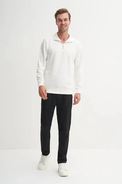 Cazador Regular Fit Dik Yaka Mevsimlik 3 İplik Sweatshirt-53470 ürün görseli 1
