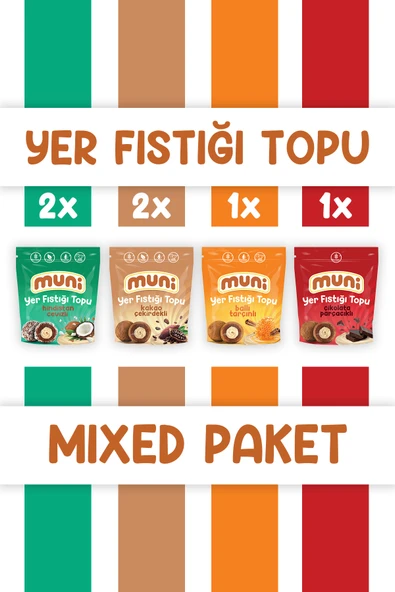 muni Yer Fıstığı Topu, Mixed Paket, 80 G X 6 Adet ürün görseli 1