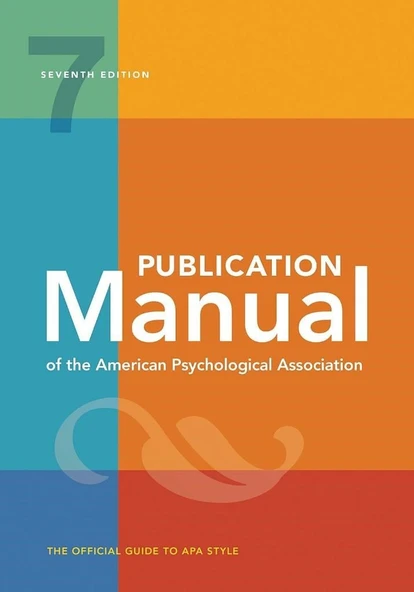 Publication Manual (OFFICIAL) of the American Psychological Association 7th Edition ürün görseli 1
