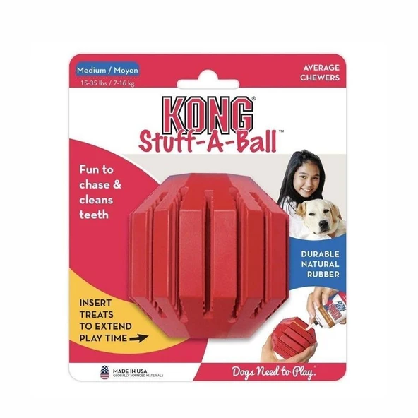 Kong Stuff-A-Ball Çok Amaçlı Köpek Oyuncağı M ürün görseli 1