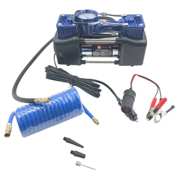 Fixonic B.H.D BHD00831 Çift Pistonlu 12V Çakmaklık Girişli Kompresör Işıklı ürün görseli 1