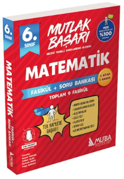 Muba Yayınları 6. Sınıf Matematik Fasikül Soru Bankası ürün görseli 1