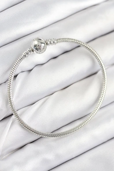 Pirinç Charm Topcuk Model Gümüş Renk Kadın Bileklik Vice-5353 EB-53-vice/(1395) 2455 ürün görseli 1