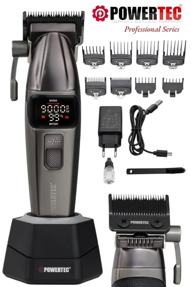 Powertec TR-4646 Profesyonel Saç Sakal Tıraş Makinesi ( 0.5mm Tarak Dahil ) ürün görseli 1