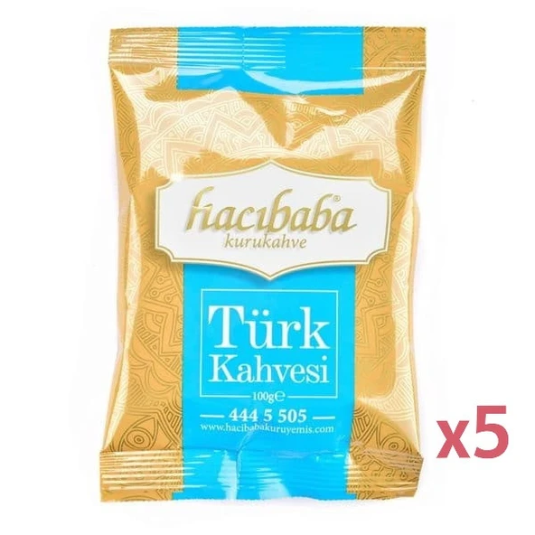 Hacı Baba Türk Kahvesi 100 Gr x 5 adet ürün görseli 1
