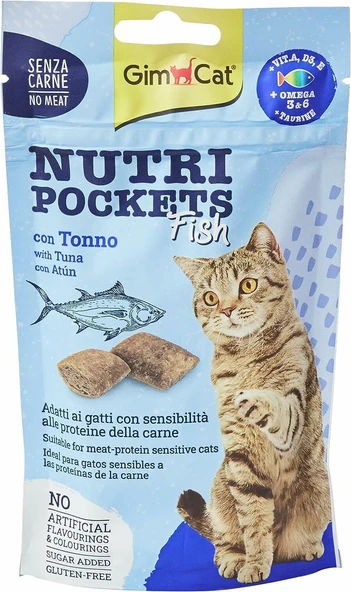 Gimcat Nutripockets Ton Balıklı Kedi Ödülü 60 gr ürün görseli 1