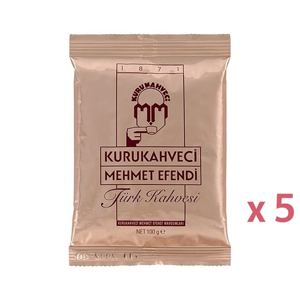 Kurukahveci Mehmet Efendi Türk Kahvesi 100 Gr. x 5 adet ürün görseli 1