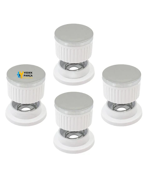 Simton Düğme 4 lü Takımı Ankastre Set Üstü Ocak Düğmesi Beyaz Yaylı Görselle Eşleştiriniz ürün görseli 1