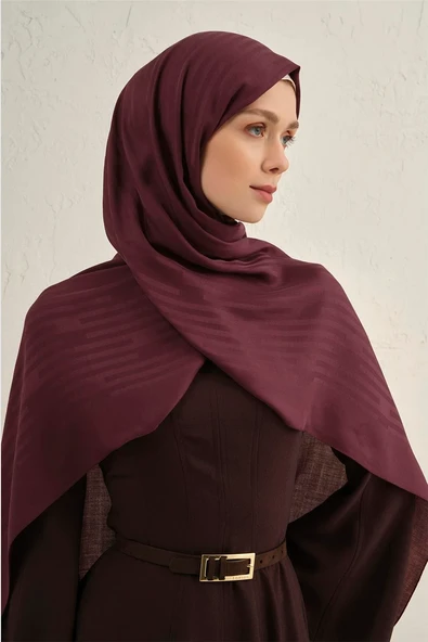 Lyocell Viscon Stripes Desenli Şal 2 - Resim 5